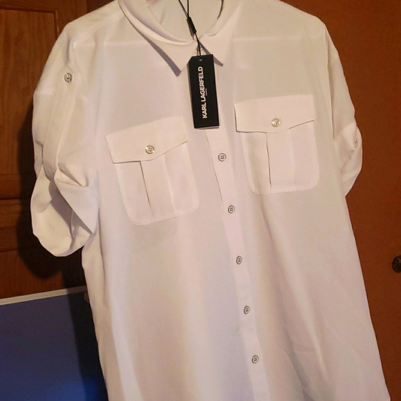 Karl Lagerfeld SIZE: XL Color: white - Picture 1 of 3